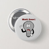 Cartoon gloeilamp ronde button 5,7 cm (Voorkant /achterkant)