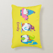 Cartoon Gnomen op Beach Vacation Custom Accent Kussen (Voorkant(Verticaal))