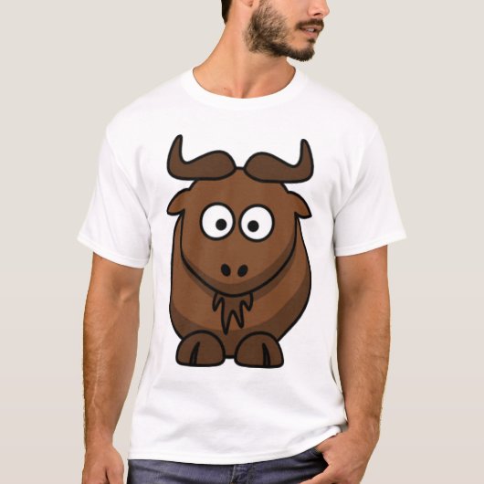 Cartoon Gnu T-shirt (Voorkant)