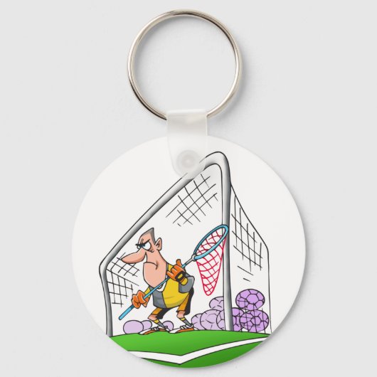 Cartoon Goalkeeper Sleutelhanger (Voorkant)