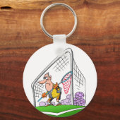 Cartoon Goalkeeper Sleutelhanger (Voorkant)