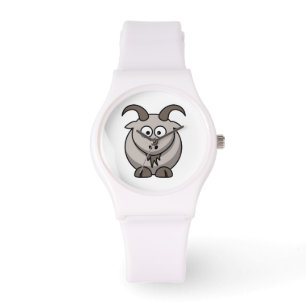 Cartoon Goat Horloge