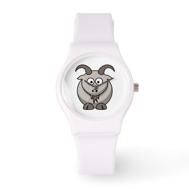 Cartoon Goat Horloge (Voorkant)
