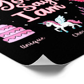 Cartoon God Say I Am Princess Girl Kids  Poster (Hoek)