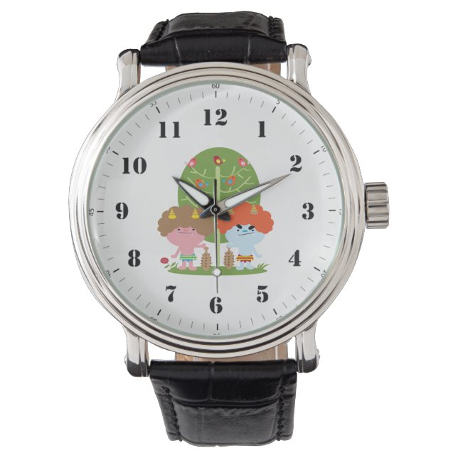 Cartoon goede vrienden horloge (Voorkant)