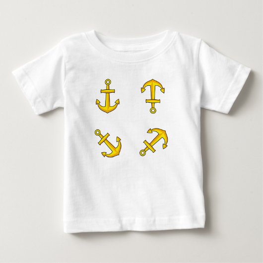 Cartoon Golden Boat Anchor Set (Voorkant)