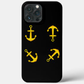 Cartoon Golden Boat Anchor Set Case-Mate iPhone Case (Achterkant)
