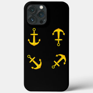 Cartoon Golden Boat Anchor Set Case-Mate iPhone Case