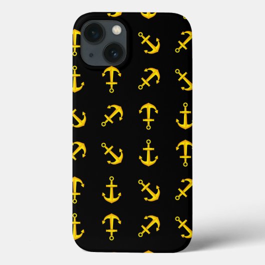 Cartoon Golden Boat Anchor Set Case-Mate iPhone Case (Achterkant)