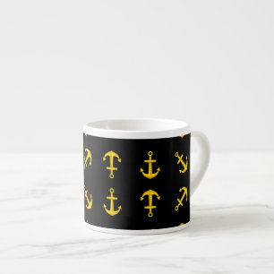 Cartoon Golden Boat Anchor Set Espresso Kop