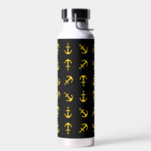 Cartoon Golden Boat Anchor Set Pattern Waterfles (Links)