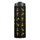 Cartoon Golden Boat Anchor Set Thermosbeker (Voorkant)