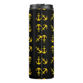 Cartoon Golden Boat Anchor Set Thermosbeker (Achterkant)