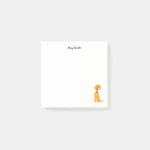 Cartoon golden Daisy Doodle Dog Post-it® Notes (Voorkant)