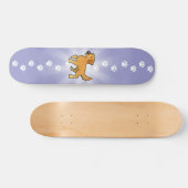 Cartoon Golden Retriever Skateboard (Horizontaal)