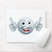 Cartoon Golf Ball Character Muismat (Met muis)