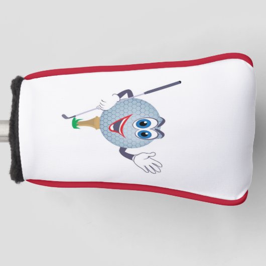 Cartoon Golf Ball Golfheadcover (Voorkant)