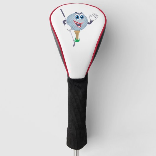 Cartoon Golf Ball Golfheadcover (Voorkant)
