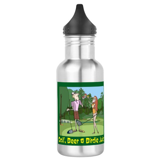 Cartoon Golf Birdie Juice Waterfles (Links)