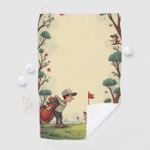 Cartoon golfbaan golfhanddoek (Insitu)