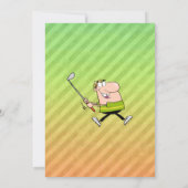 Cartoon Golfer-ontwerp Kaart (Achterkant)
