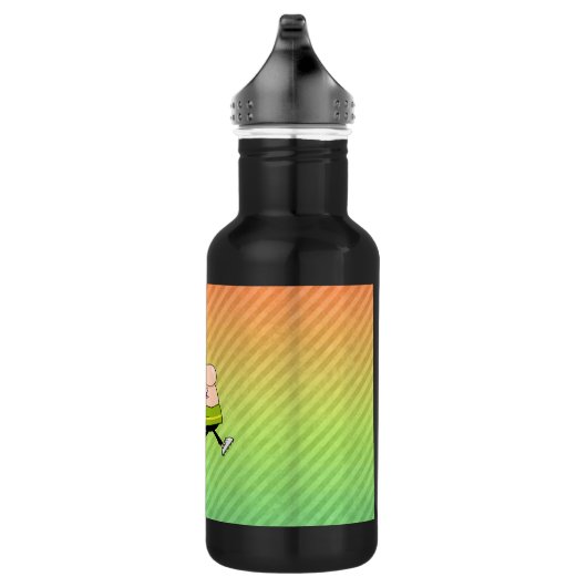 Cartoon Golfer-ontwerp Waterfles (Rechts)