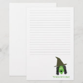 Cartoon gooide briefpapier met heksen (Voorkant / Achterkant)