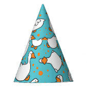 Cartoon Goose Grappig  Illustratie Feesthoedjes (Voorkant)