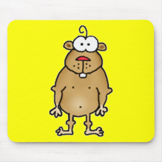 Cartoon Gopher Mousepad Muismat (Voorkant)