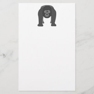 Cartoon Gorilla Briefpapier