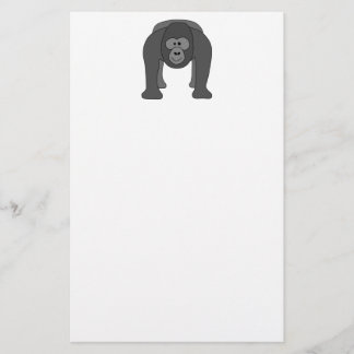 Cartoon Gorilla Briefpapier