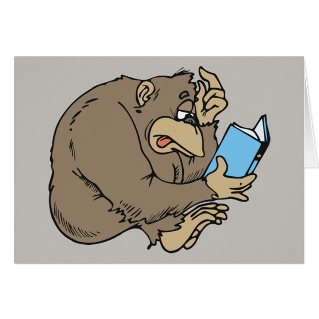 cartoon gorilla leesboek (Voorkant Horizontaal)