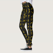 Cartoon Gouden Anker Set Leggings (Links)