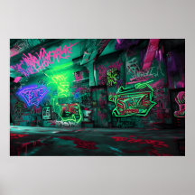 Cartoon Graffiti Art - Actie ondernemen met kleurr