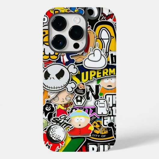 Cartoon graffiti Case-Mate iPhone case (Achterkant)