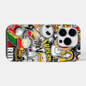 Cartoon graffiti iPhone hoesje (Achterkant horizontaal)