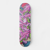 cartoon graffiti skateboard (Voorkant)