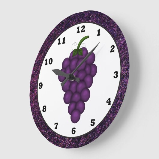 Cartoon Grape Kitchen Clock Grote Klok (Hoek)