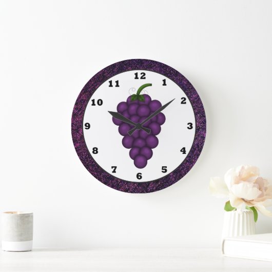 Cartoon Grape Kitchen Clock Grote Klok (Huis)