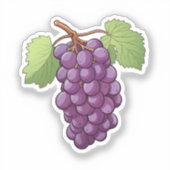 Cartoon grapes sticker (Voorkant)