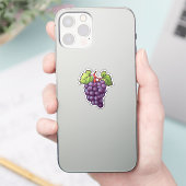 Cartoon grapes sticker (Telefoon)