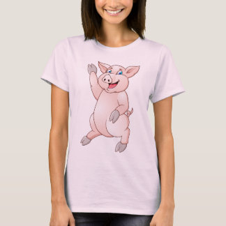 Cartoon grappig varkensT-shirt T-shirt