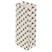 Cartoon grappige bijen wijn cadeautas (Voorkant Gekanteld)