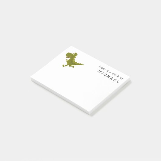 Cartoon Grappige Dinosaur Jurassic Post-It Notitie Post-it® Notes (Schuin)