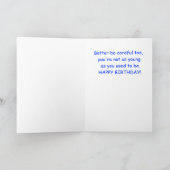 Cartoon Grappige humor Gelukkige Verjaardag Kaart (Binnen)