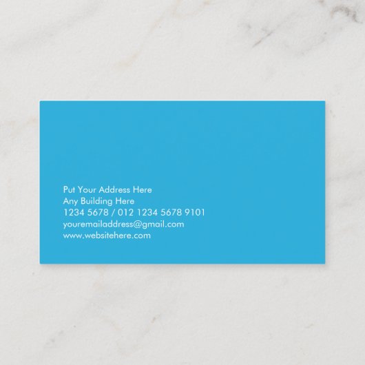 Cartoon Grappige tandenborstel met tandenborstel Visitekaartje (Achterkant)