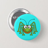 Cartoon Grasshopper Ronde Button 5,7 Cm (Voorkant /achterkant)