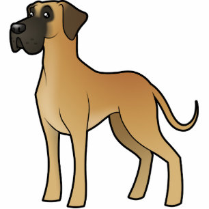 Cartoon Great Dane Fotobeeldje Magneet
