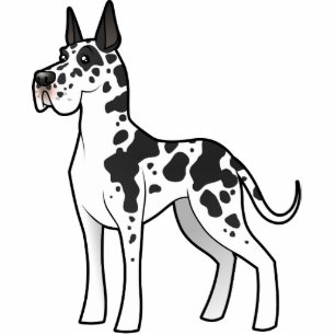 Cartoon Great Dane Fotobeeldje Magneet