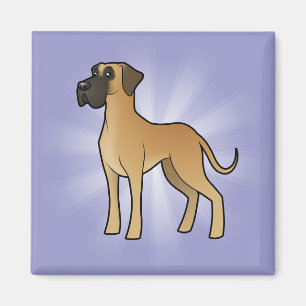 Cartoon Great Dane Magneet